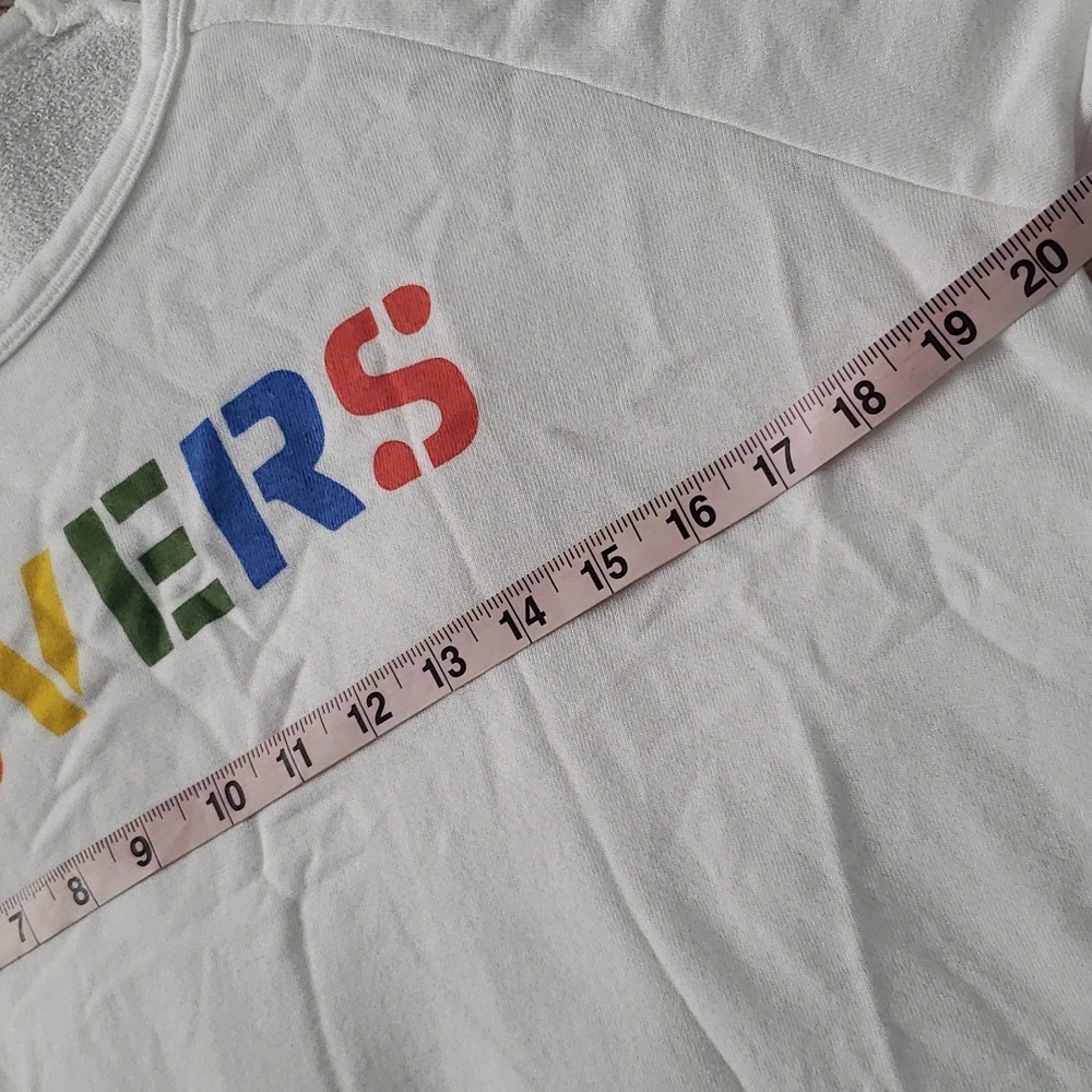 SUNDRY White LOVERS Crewneck Sweatshirt Size Various - Picture 5 of 10